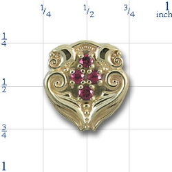 80968 Ruby Bracelet Slide 